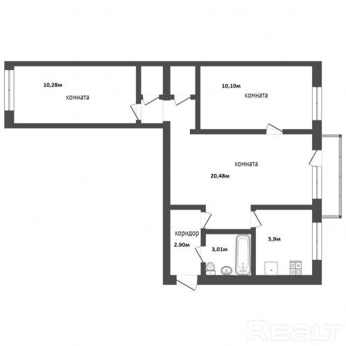 Продаю 3-комн квартиру 54 кв м. Минск