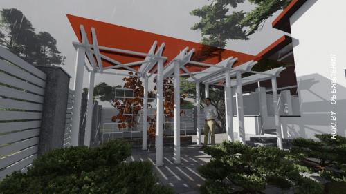 проект навеса из металлоконструкций. Минская область, Дзержинск