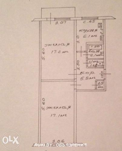 Продаю 2-комн квартиру 49 кв м. Гомель